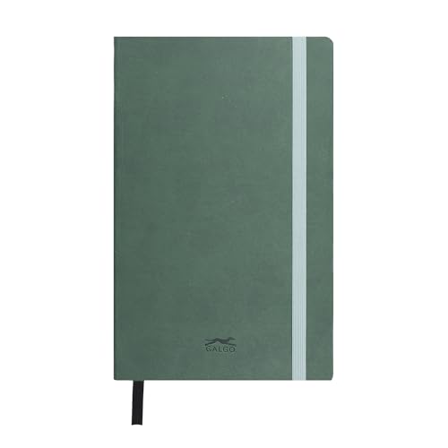 Unipapel FlexiView Notizbuch mit weichem Einband | mit linierter Anzeige | Dunkelgrün | mit glatten Blättern | weicher Einband | Größe 13 x 21 cm | 80 Blatt von Unipapel
