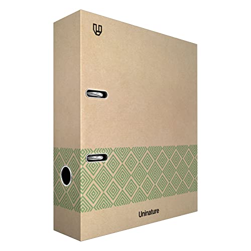 Unipapel | Hebelordner Kraft A4 | Recycelt | Rücken 65 mm | Mit Öse und Rado | Uninature Concept grün | FSC zertifiziert von Unipapel
