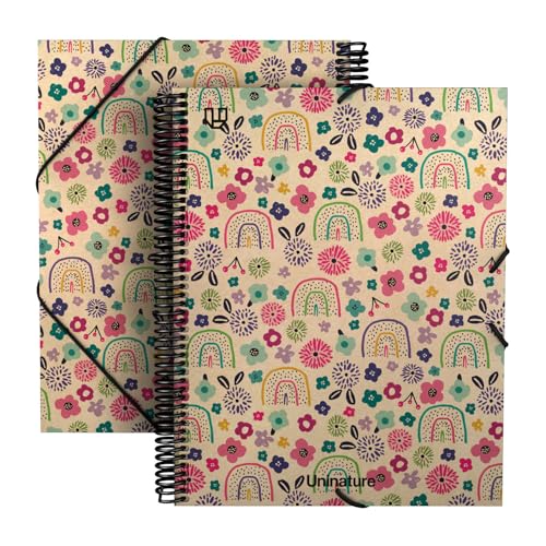 Unipapel - Mappe mit transparenten Hüllen mit Spiralbindung, A4, Maxiplás Uninature Design Hawai, Einband aus Karton und 100% recyceltem Kraftpapier, 40 Fächer, FSC-zertifiziert, perfekt für Unipapel - Mappe mit transparenten Hüllen mit Spiralbindung, A4, Maxiplás Uninature Design Hawai, Einband aus Karton und 100% recyceltem Kraftpapier, 40 Fächer, FSC-zertifiziert, perfekt für von Unipapel