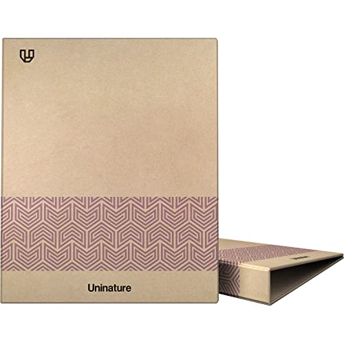 Unipapel Ringbuch aus Kraftpapier, A4, 100% recycelt, Violett, 4 Ringe, 25 mm, D-Form, FSC-zertifiziert von Unipapel