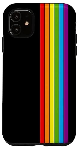 Hülle für iPhone 11 Hülle LGBT Flagge Regenbogen Gay Pride Geschenk Handyhülle Junge Mädchen von Unique LGBT Cases for Men Women