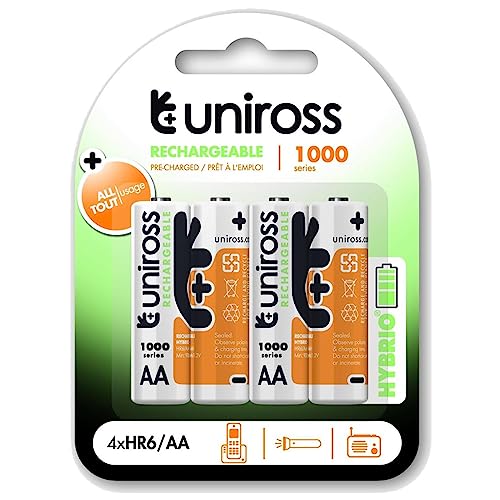 Uniross AA 1000 Hybrid Wiederaufladbare Batterie von Uniross