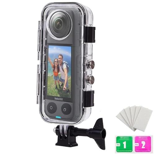 UnisonPet 40 m wasserdichtes Gehäuse für Insta360 X4, Unterwasser-Tauch-Schutzgehäuse für Insta360 X4 Action-Kamera mit Halterungszubehör UnisonPet 40 m wasserdichtes Gehäuse für Insta360 X4, Unterwasser-Tauch-Schutzgehäuse für Insta360 X4 Action-Kamera mit Halterungszubehör von UnisonPet