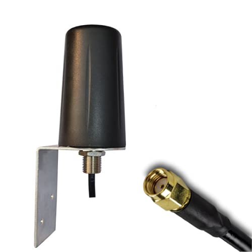 UniteCom 2,4 GHz & 5 GHz Dualband-WLAN-Antenne und Halterung 3 m Kabel RP-SMA-Anschluss Breitband-Internet WLAN kabellos, 5.8 wasserdicht für den Innen- und Außenbereich, robust 802.11AC AX WiFi 6 UniteCom 2,4 GHz & 5 GHz Dualband-WLAN-Antenne und Halterung 3 m Kabel RP-SMA-Anschluss Breitband-Internet WLAN kabellos, 5.8 wasserdicht für den Innen- und Außenbereich, robust 802.11AC AX WiFi 6 von UniteCom