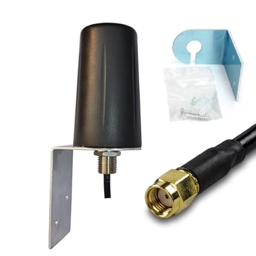 UniteCom Rugged LoRa Helium HNT 868 MHz Antenne Omnidirektionaler RP-SMA-Stecker 5 dBi Schwarz IoT LoRaWAN LPWAN Antenne Indoor Outdoor Crypto Mining RAK Syncrobit Bobcat Nebra Gateway von UniteCom