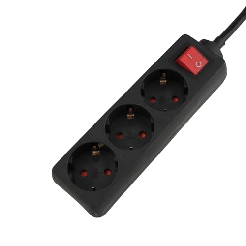 UNITEC Steckdosenleiste 3-Fach mit Schalter, 1.4 m, schwarz UNITEC Steckdosenleiste 3-Fach mit Schalter, 1.4 m, schwarz von Unitec