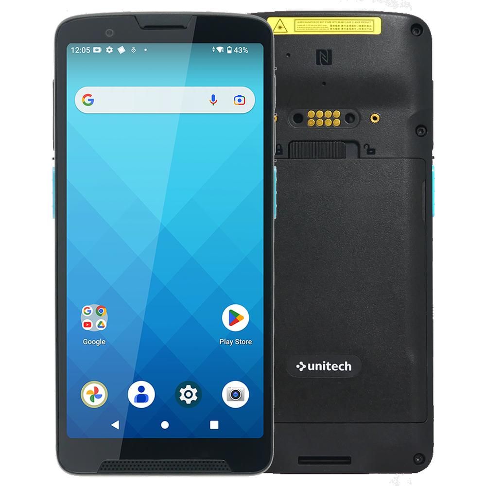 UNITECH EA660 WIFI-Only + 2D Engine: Android 13, GMS and AER, 2D (SE4710), 6G/128GB, WLAN 6E, 2x2 MU-MIMO, Bluetooth 5.2, 1.5m drop, IP67, including 5000mAh battery and USB 3.0 type C cable. Optional: Hand strap and Quick Charge 3.0 power adapter (EA660-NA6FUM3G) von Unitech