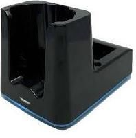 UNITECH HT730 Single Slot Charging including power adapter. Not included but optional accessory: 3 Pins Power Cord EU (SKU: 1550-602333G) or UK (SKU: 1550-602689G) (5000-900086G) von Unitech