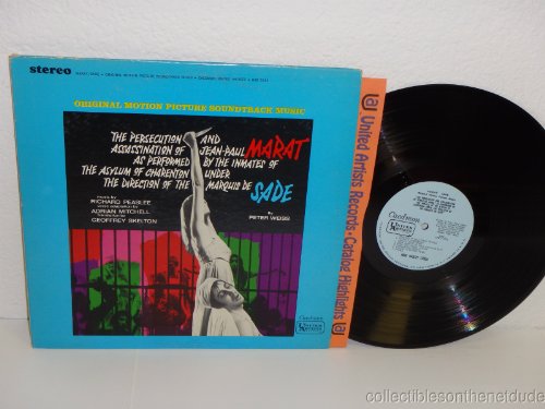 Richard Peaslee: Marat / Sade - Original Motion Picture Soundtrack Music - "The Persecution And Assassination Of Jean-Paul Marat As Performed By The Inmates Of The Asylum Of Charenton Under The Direction Of The Marquis De Sade" [Vinyl] von United Artists Records