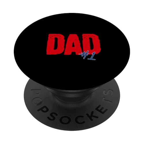 Dad Nummer 1- Geburtstag Papa Vatertag PopSockets Klebender PopGrip von United Labels