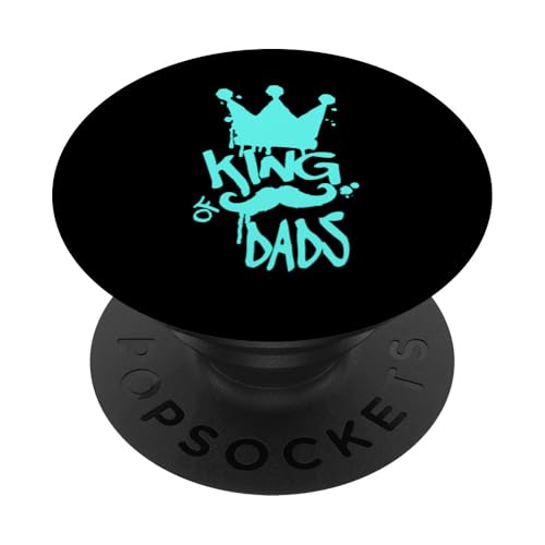 King of Dads - Geburtstag Vatertag Papa PopSockets Klebender PopGrip von United Labels