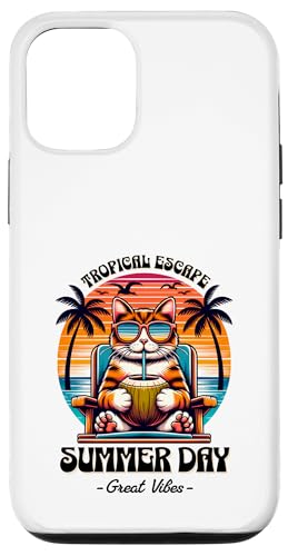 Sommer - Tropische Flucht Katze mit Kokosnuss Hülle für iPhone 12/12 Pro Sommer - Tropische Flucht Katze mit Kokosnuss Hülle für iPhone 12/12 Pro von United Labels