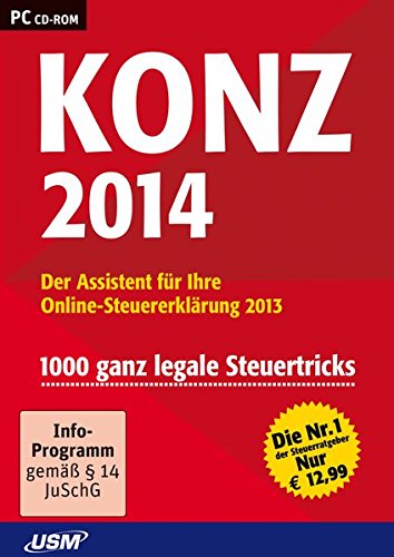 Konz Steuer 2014 - Der Assistent für Ihre Online-Steuererklärung 2013 von United Soft Media Verlag GmbH