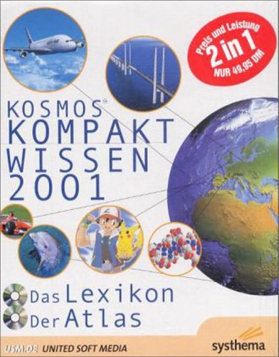 Kosmos Kompaktwissen 2001 (Lexikon und Atlas). 2 CD- ROM für Windows 95/98. von United Soft Media Verlag