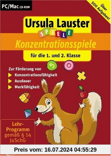 Ursula Lauster: Neue Konzentrationsspiele für die 1 und 2. Klasse von United Soft Media Verlag