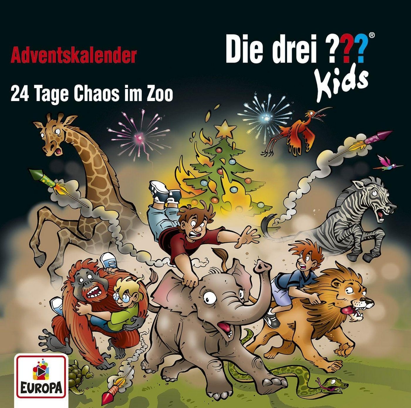 United Soft Media Hörspiel-CD Die drei ??? Kids - Adventskalender - 24 Tage Chaos im Zoo von United Soft Media