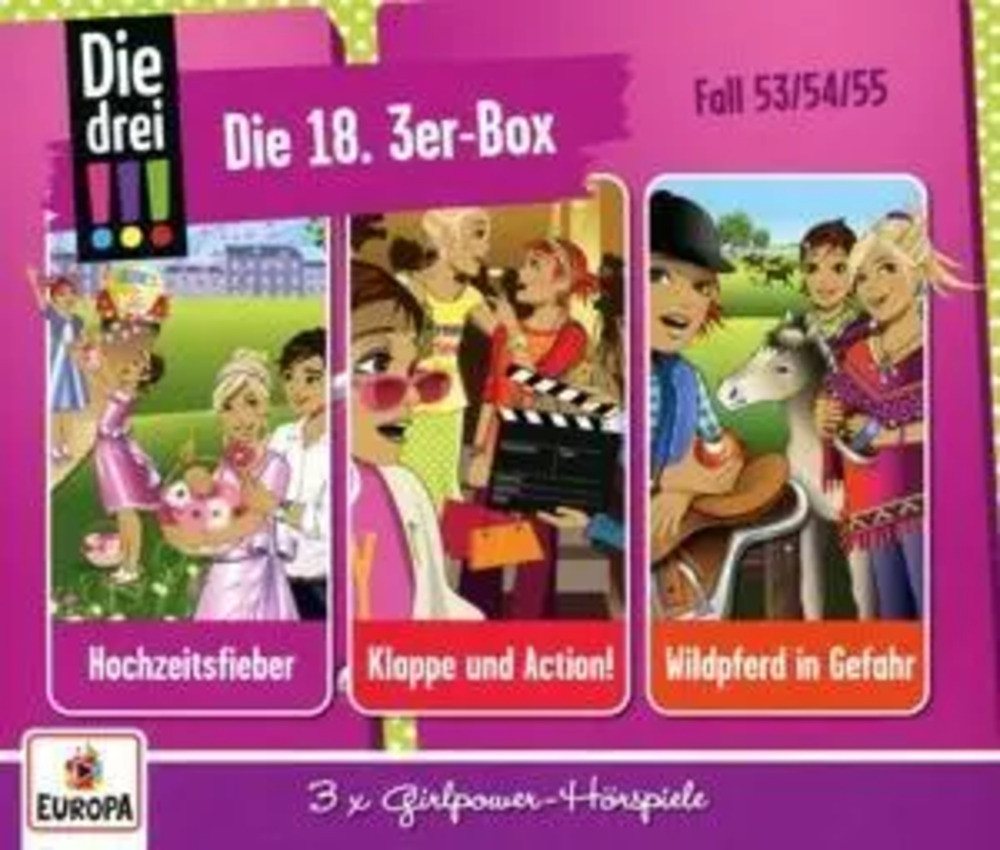 United Soft Media Hörspiel Die drei !!! 18./ 3er Box - Folgen 53,54,55 (3 Audio-CDs) von United Soft Media