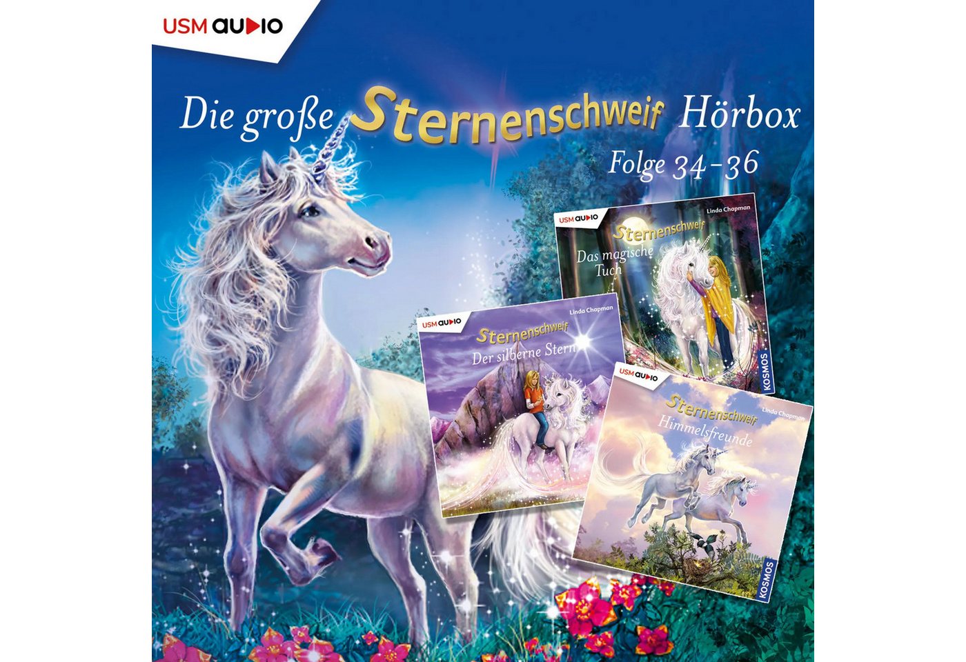 United Soft Media Hörspiel Die große Sternenschweif Hörbox Folgen 34-36 (3 Audio CDs) von United Soft Media