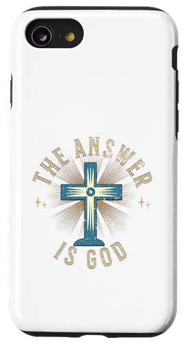 Gott - Die Antwort ist Gott Feiertag Jesus Christ Hülle für iPhone SE (2020) / 7 / 8 von United Labels