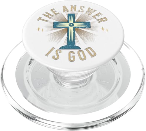 Gott - Die Antwort ist Gott Feiertag PopSockets PopGrip für MagSafe von United Labels