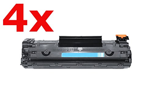 Kompatibel für HP LaserJet M 1120 h MFP Toner Sparset Black - CB436A - Für ca. 4 x 2.000 Seiten (5% Deckung) von United Toner