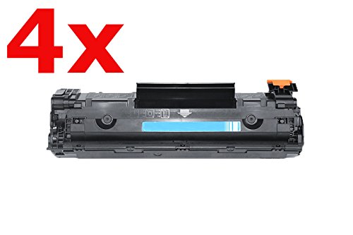 United Toner Kompatibel für HP Laserjet P 1504 Toner Sparset Black - CB436A - Für ca. 4 x 2.000 Seiten (5% Deckung) von United Toner