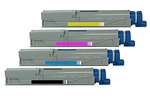 Rebuilt für OKI C 3600 - C3300 / 43459324 & 43459369-43459371 - Toner Sparset Black, Cyan, Magenta, Yellow - Für ca. 4 x 2.500 Seiten (5% Deckung) von United Toner