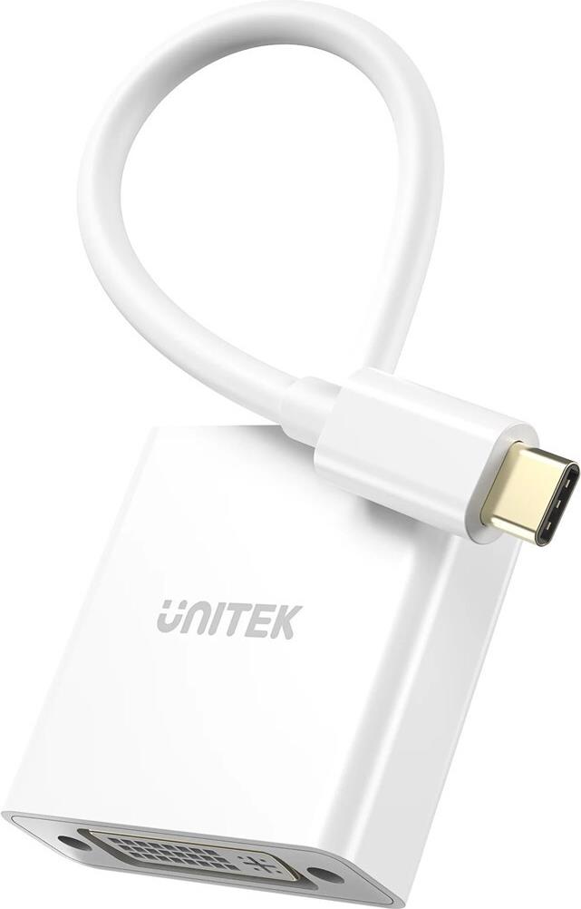 UNITEK ADAPTER USB-C-DVI 1080P@60HZ,BIALY,15CM M/F (V1429A01) von Unitek