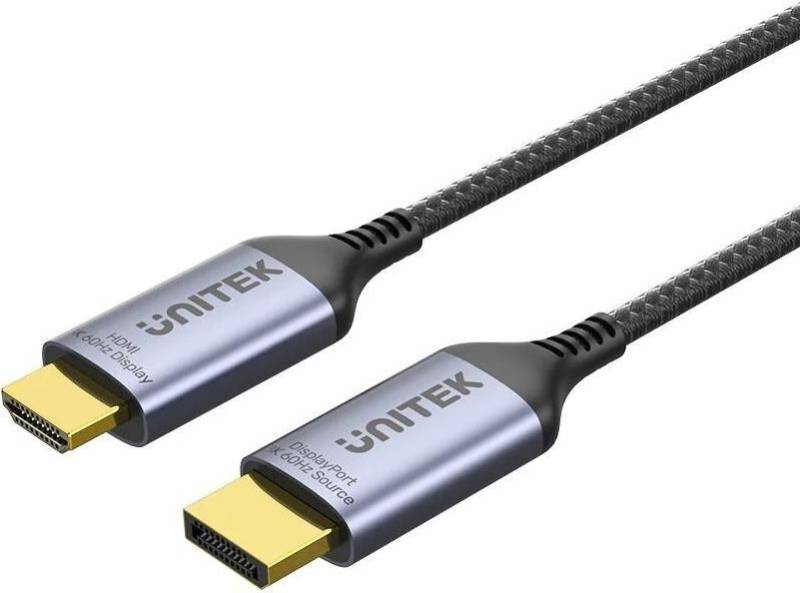 UNITEK KABEL DISPLAYPORT 1.4 ZU HDMI 2.1, 8K, 1.8M (V1610A01) von Unitek