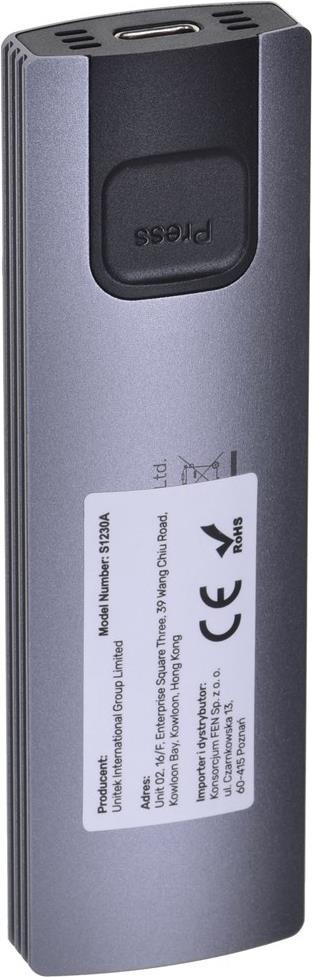 UNITEK M.2 GEHÄUSE USB 3.2 Gen2 Type-C M.2 NVME/SATA SSD (S1230A) von Unitek