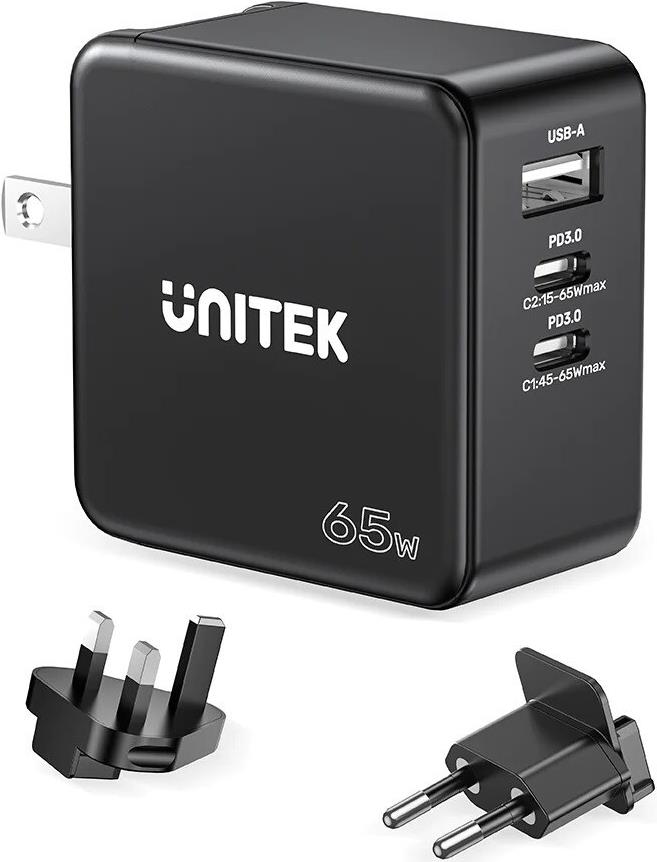 UNITEK P1117B Ladegerät für Mobilgeräte Schwarz (P1117B) von Unitek