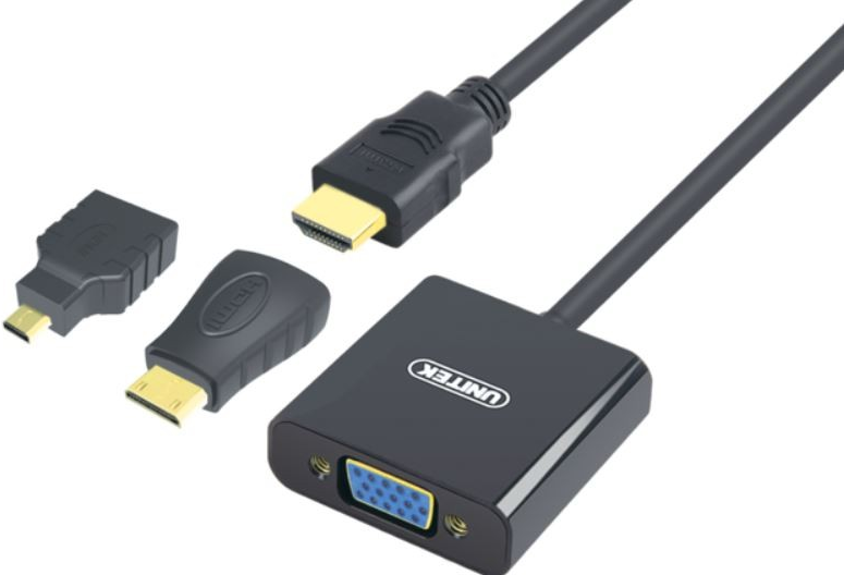 UNITEK Y-6355 Videokabel-Adapter VGA (D-Sub) HDMI Typ A (Standard) Schwarz (Y-6355) von Unitek
