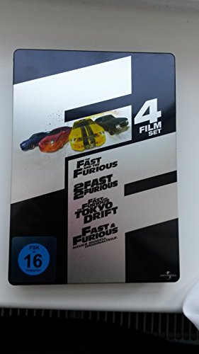 Fast and Furious 1-4 - Limited Jumbo Steelbook [4 DVDs] von Universal Cards