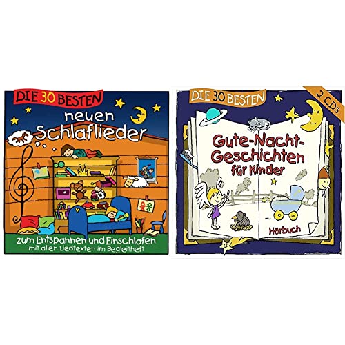 Die 30 besten neuen Schlaflieder für Kinder (Zum Entspannen und Einschlafen) & Die 30 besten Gute-Nacht-Geschichten für Kinder [2 CDs] von Universal Family Entertai