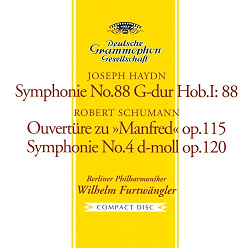Haydn: Symphony No.88/Schumann: Symphony No.4. Manfred-Overture - SHM-CD von Universal Japan
