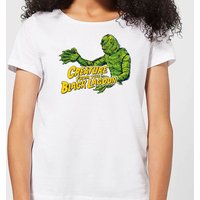 Universal Monsters Der Schrecken Vom Amazonas Crest Damen T-Shirt - Weiß - L von Universal Monsters