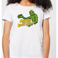 Universal Monsters Der Schrecken Vom Amazonas Crest Damen T-Shirt - Weiß - M von Universal Monsters