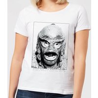 Universal Monsters Der Schrecken Vom Amazonas Portrait Damen T-Shirt - Weiß - L von Universal Monsters