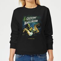 Universal Monsters Der Schrecken Vom Amazonas Vintage Poster Damen Pullover - Schwarz - M von Universal Monsters