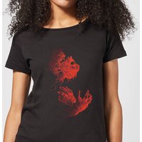 Universal Monsters Der Wolfsmensch Illustrated Damen T-Shirt - Schwarz - L von Universal Monsters