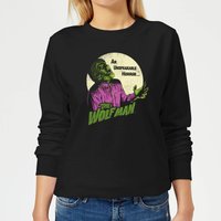 Universal Monsters Der Wolfsmensch Retro Damen Pullover - Schwarz - XL von Universal Monsters