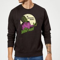 Universal Monsters Der Wolfsmensch Retro Pullover - Schwarz - L von Universal Monsters