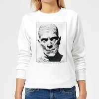 Universal Monsters Die Mumie Portrait Damen Pullover - Weiß - L von Universal Monsters