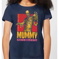 Universal Monsters Die Mumie Retro Damen T-Shirt - Navy Blau - XXL von Universal Monsters
