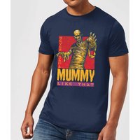 Universal Monsters Die Mumie Retro Herren T-Shirt - Navy Blau - L von Universal Monsters