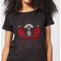 Universal Monsters Dracula Christmas Damen T-Shirt - Schwarz - L von Universal Monsters