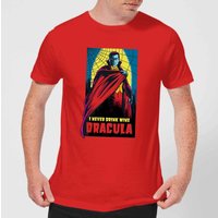 Universal Monsters Dracula Retro Herren T-Shirt - Rot - S von Universal Monsters