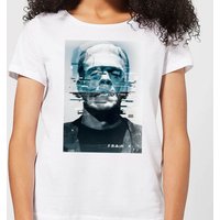Universal Monsters Frankenstein Glitch Damen T-Shirt - Weiß - L von Universal Monsters