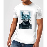 Universal Monsters Frankenstein Glitch Herren T-Shirt - Weiß - XXL von Universal Monsters