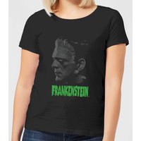 Universal Monsters Frankenstein Grauscale Damen T-Shirt - Schwarz - XL von Universal Monsters